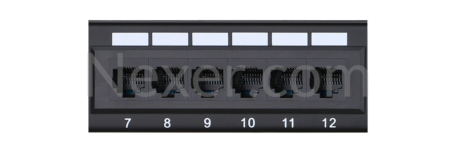 Cat5e Patch Panel 1U 24 Port Rack Mount-2