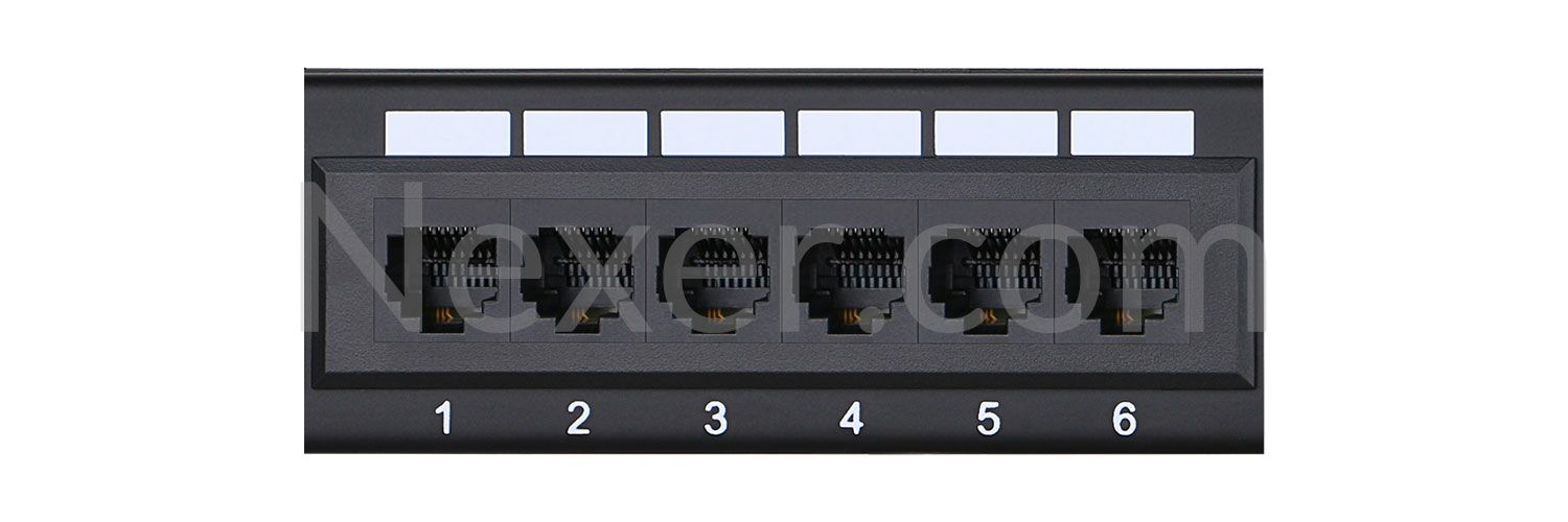 Cat6 Patch Panel 1U 24 Port Rack Mount-2